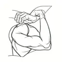 bicep tattoo design idea