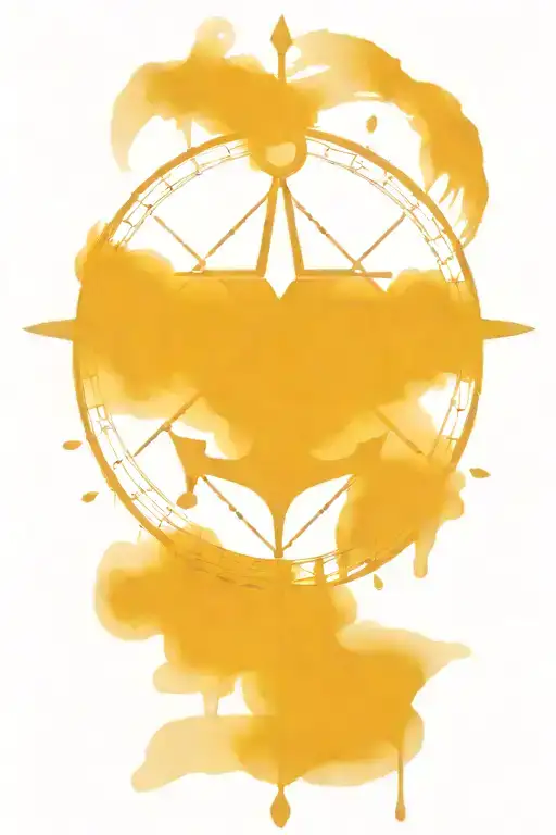 mysterious compass and anchor tattoo design idea