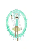 rick and morty only rick tattoo design idea