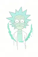 rick and morty only rick tattoo design idea