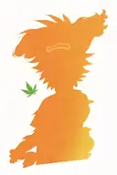 Rick from Rick and Morty wearing a marijuana t-shirt tattoo design idea