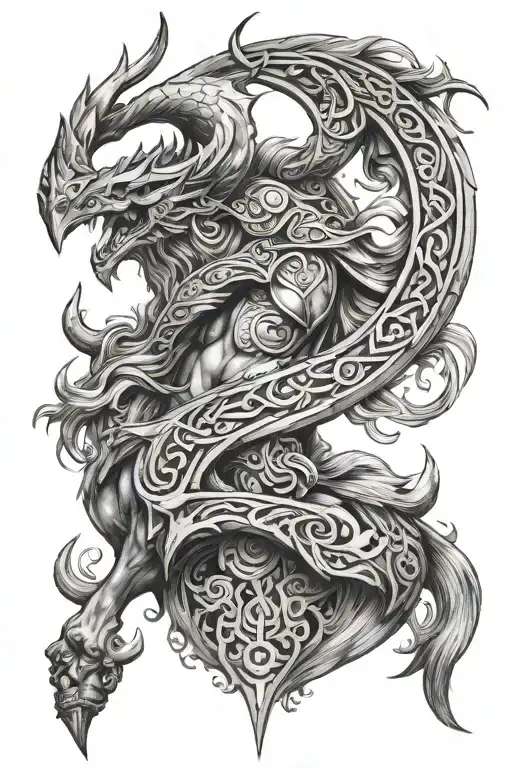 Norse tattoo design idea