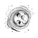 moon phases on ribs tattoo design idea