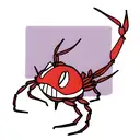 moon crab tattoo design idea