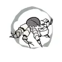 moon crab tattoo design idea