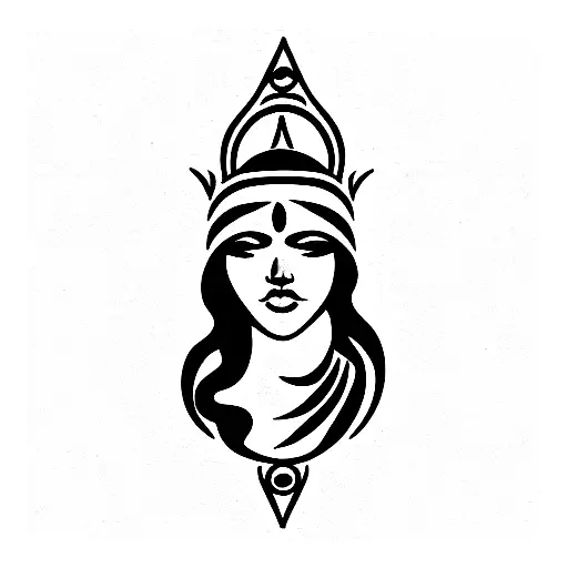 goddess Nike  tattoo design idea