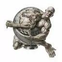 atlas holding the world tattoo design idea