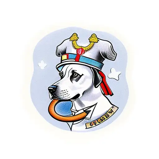 dog cookie tattoo design idea