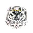 dog cookie tattoo design idea