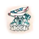 dog cookie tattoo design idea