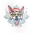 dog cookie tattoo design idea