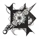 equals tattoo design idea