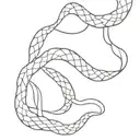 Minimalistic snakeskin pattern with small scales tattoo design idea