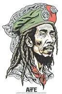 Affe, Bob Marley, che guevara tattoo design idea