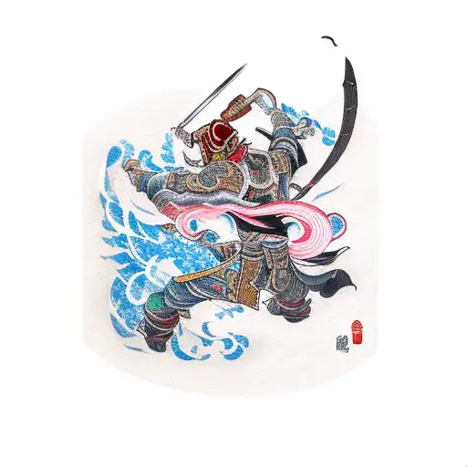 jhin and Lucian battle league of legends tattoo design idea