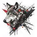wolf tattoo design idea