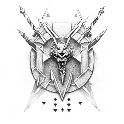 witcher runes for forearm tattoo design idea