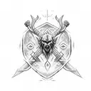 witcher runes for forearm tattoo design idea