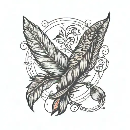 feather feather bird bird bird tattoo design idea