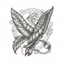 feather feather bird bird bird tattoo design idea