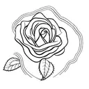 Rosa com cobra tattoo design idea