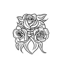 Rosa com cobra tattoo design idea