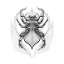 dragon crab tattoo design idea