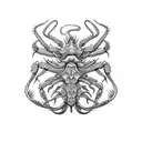 dragon crab tattoo design idea