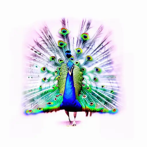 Peacock tattoo design idea