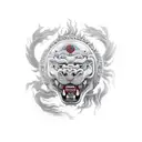 Foo Dog tattoo design idea