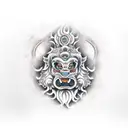 Foo Dog tattoo design idea