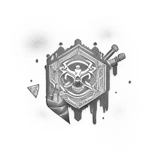 trust no one tattoo design idea