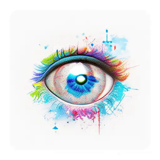 Turkish eye tattoo design idea