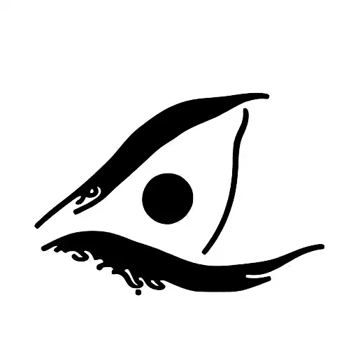 Turkish eye tattoo design idea
