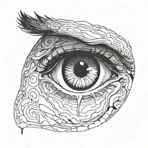 A portrait of Obito Uchiha with a single tear falling, reflecting sadness in occupation tattoo design idea