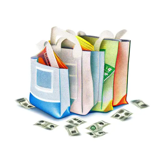 bags of money with TEAM spelling  tattoo design idea