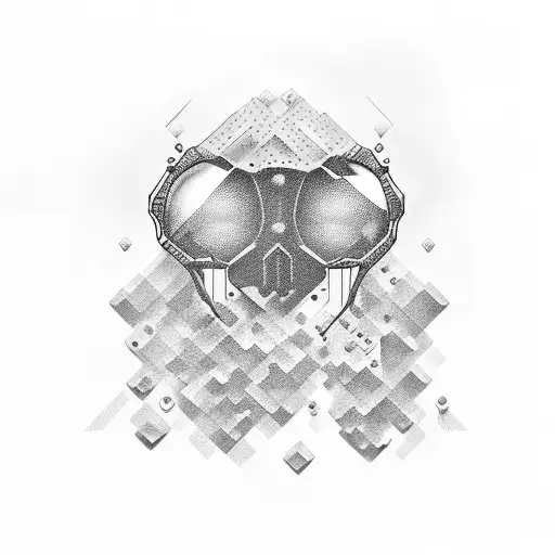 honey comb tattoo design idea