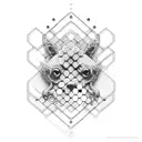 honey comb tattoo design idea