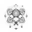 honey comb tattoo design idea