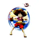 Luffy tattoo design idea