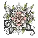 anxiety mental health tattoo design idea