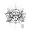 air force chief headress  tattoo design idea