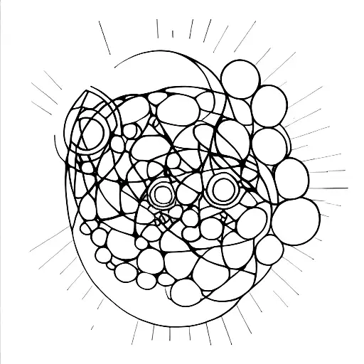 mirrorball tattoo design idea