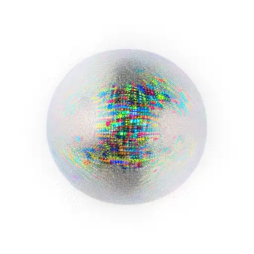 mirror ball tattoo design idea