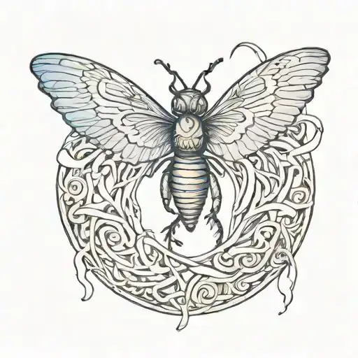 Anxiety depicted tattoo design idea