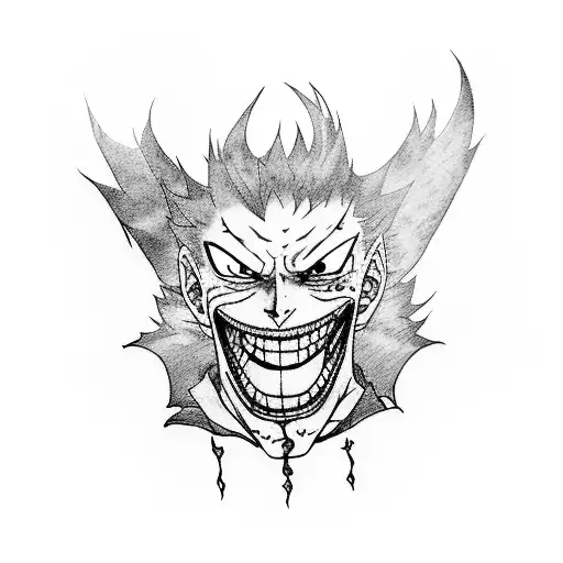 Joker card One piece  Death note book 7 deadly seven sins/ dragon sin  Fairy tail  Jujitsu kiasen  Hunter x hunter  Misf tattoo design idea