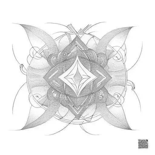 Small 111 within an infinity symbol tattoo design idea