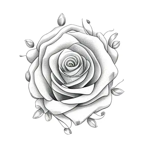 sewing supplies scissors flowers tattoo design idea