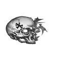 a skull and crossbones tattoo design idea
