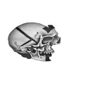 a skull and crossbones tattoo design idea